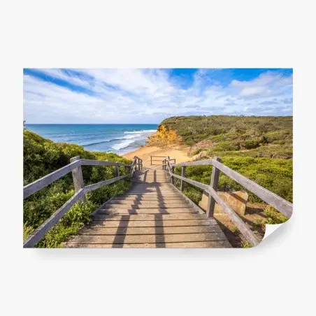 Fototapete weg zum Bells Beach küstenpanorama – Pixers®