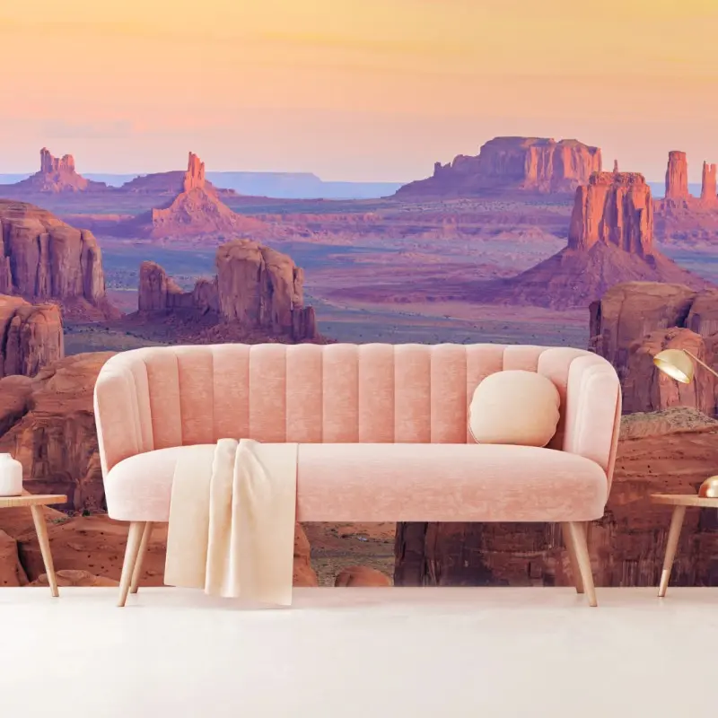 Fototapete Monument Valley wüsten sonnenuntergang panorama