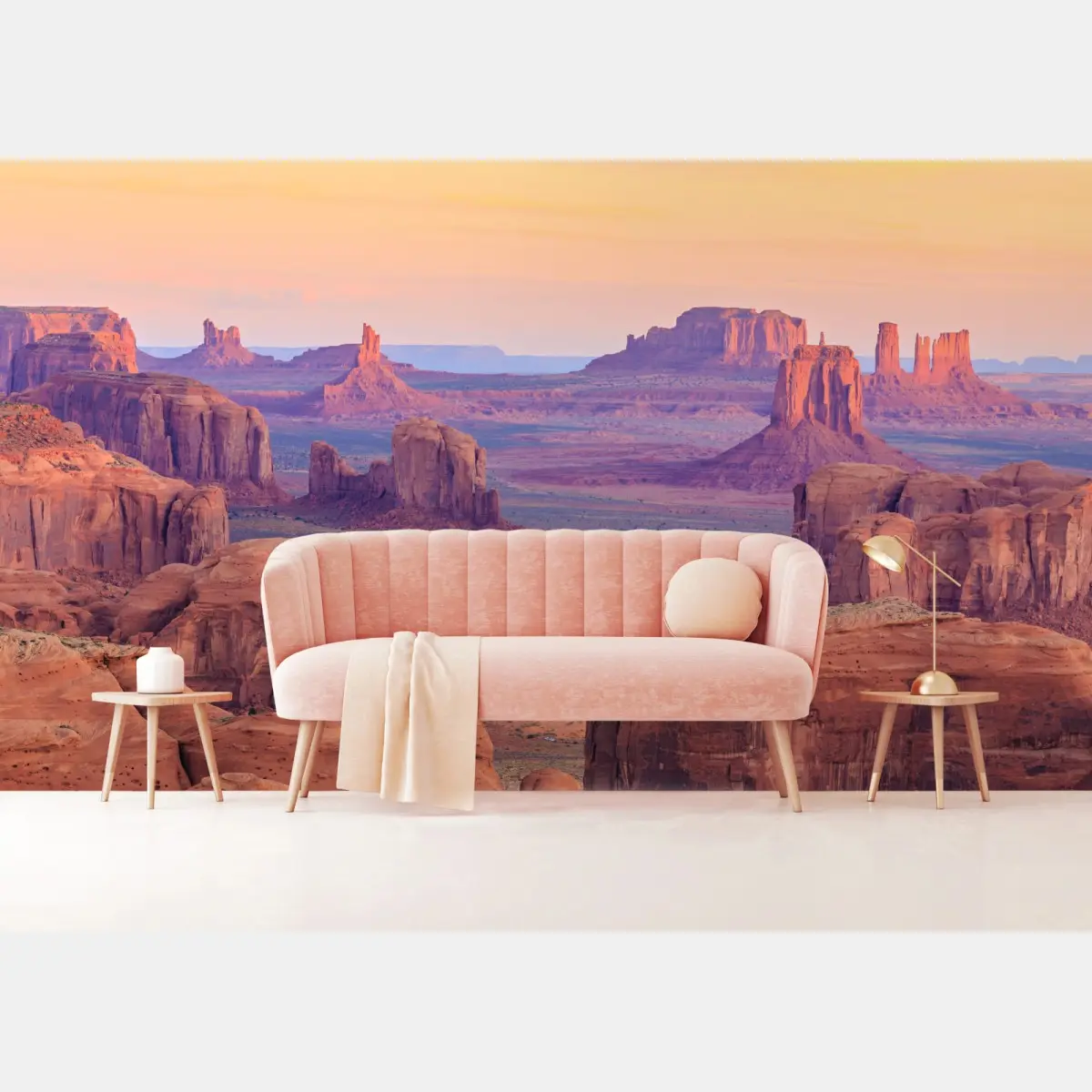 Fototapete Monument Valley wüsten sonnenuntergang panorama – Pixers®