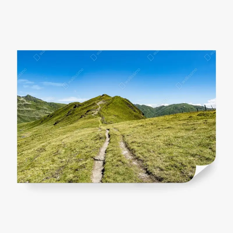 Fototapete gewundener wanderweg im Zillertal