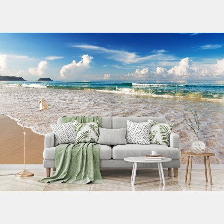 Fototapete strand Karon, Phuket morgendliche ruhe – Pixers®