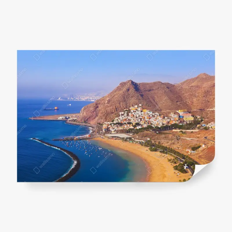 Fototapete strandmotiv Playa de Las Teresitas, Teneriffa