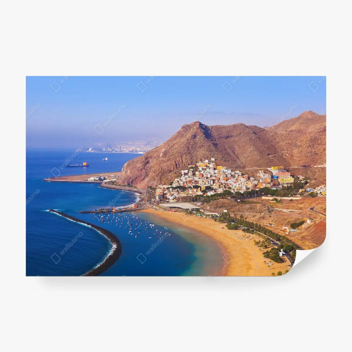 Fototapete strandmotiv Playa de Las Teresitas, Teneriffa – Pixers®