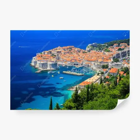 Fototapete Dubrovnik altstadt aus der luft – Pixers®