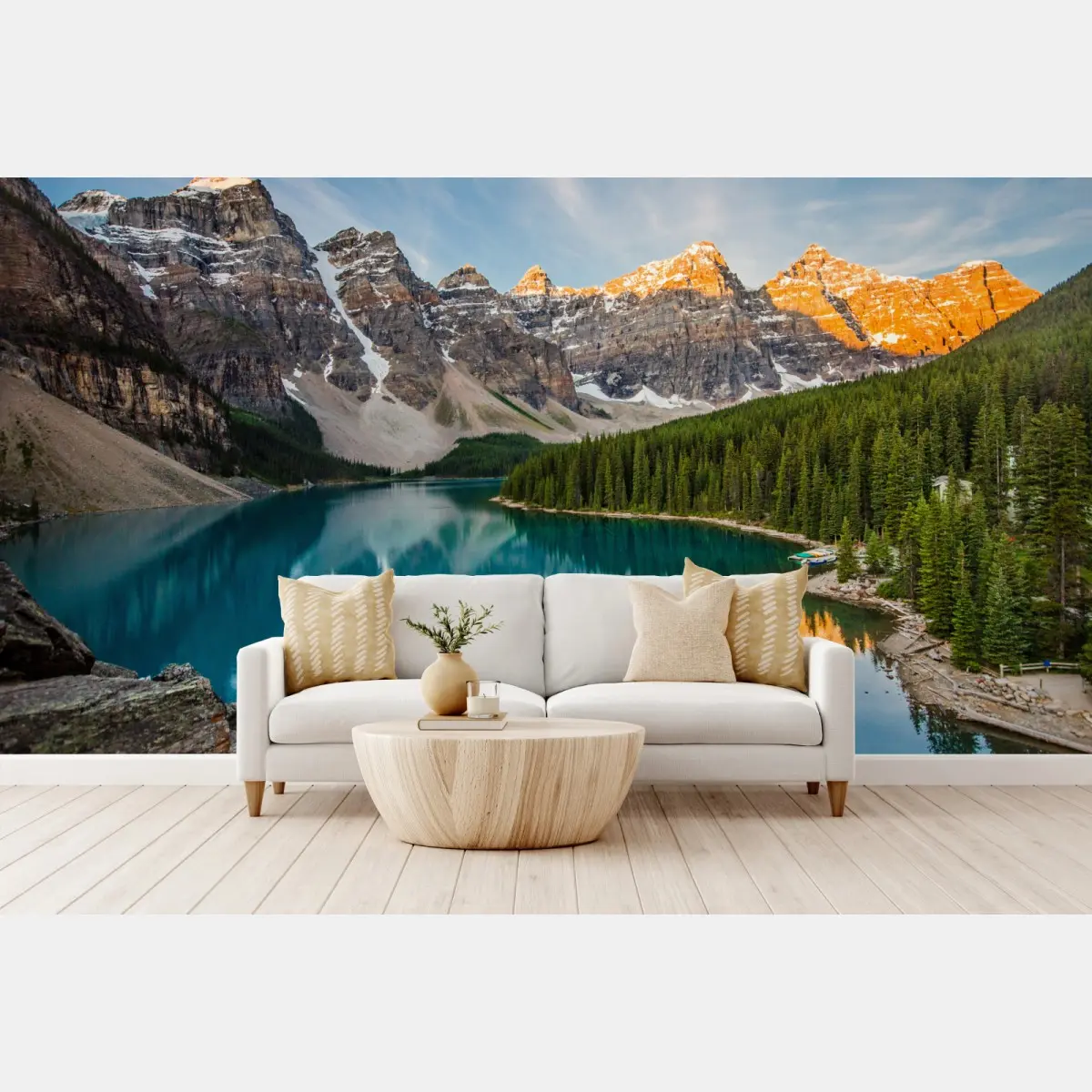 Fototapete alpensee im morgenlicht – Pixers®