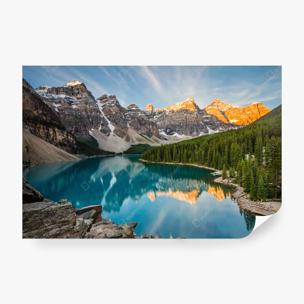 Fototapete alpensee im morgenlicht – Pixers®