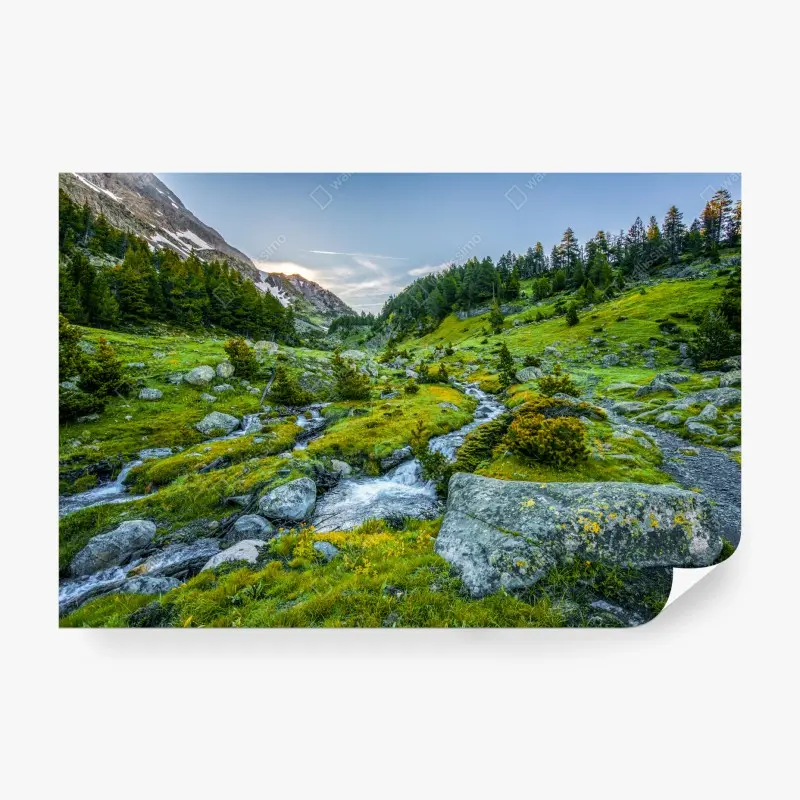Fototapete sonniges tal in Posets y Maladeta, Pyrenäen