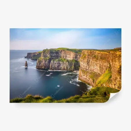 Fototapete majestätische küstenklippen über tiefblauem meer – Pixers®