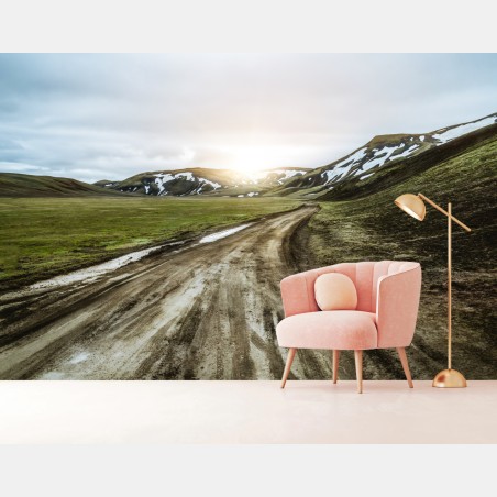Fototapete Landmanalaugar malerische hochlandsstraße – Pixers®