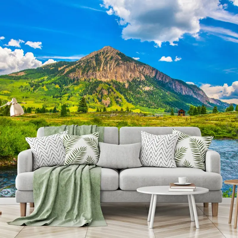 Fototapete sonnige berge von Crested Butte, Colorado
