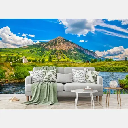 Fototapete sonnige berge von Crested Butte, Colorado – Pixers®
