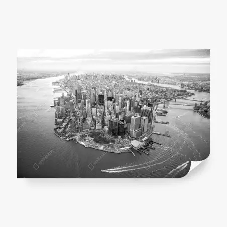 Fototapete Manhattan skyline aus der luft – Pixers®