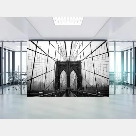 Fototapete Brooklyn Bridge geometrische perspektive – Pixers®