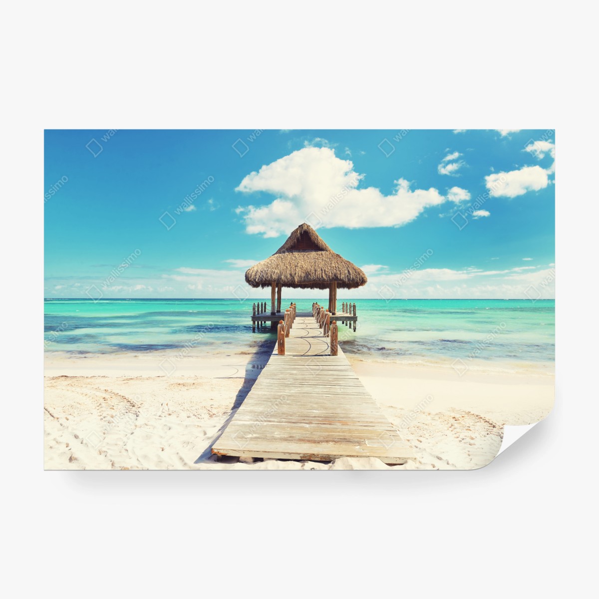 Fototapete tropischer steg in Punta Cana – Pixers®