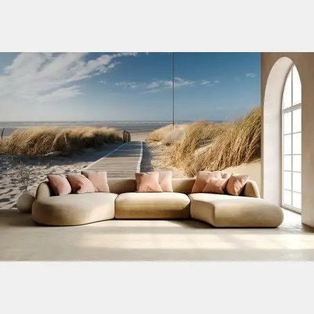 Fototapete holzsteg zum meer – Pixers®