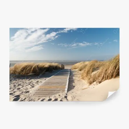 Fototapete holzsteg zum meer – Pixers®