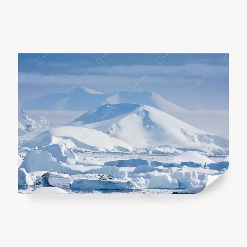 Fototapete verschneite berglandschaft