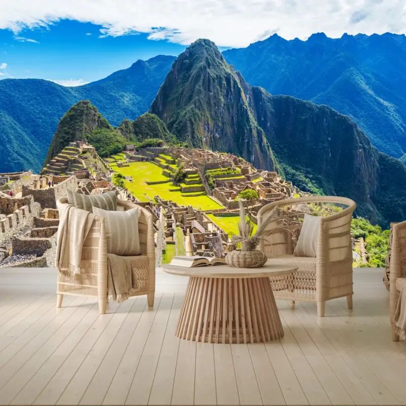 Fototapete Machu Picchu antike andine zitadelle