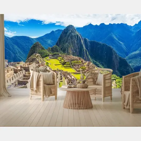 Fototapete Machu Picchu antike andine zitadelle – Pixers®