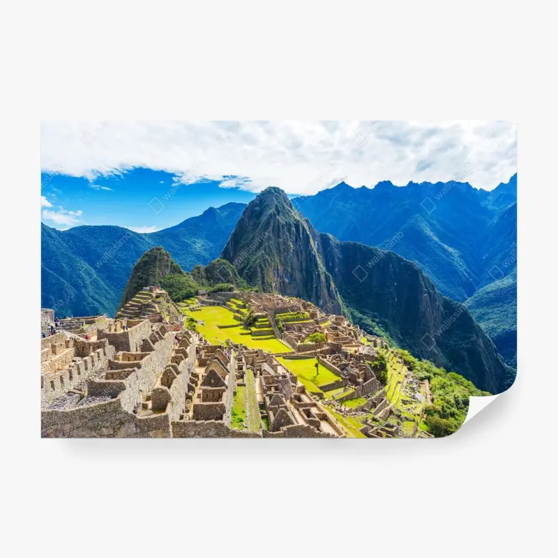 Fototapete Machu Picchu antike andine zitadelle