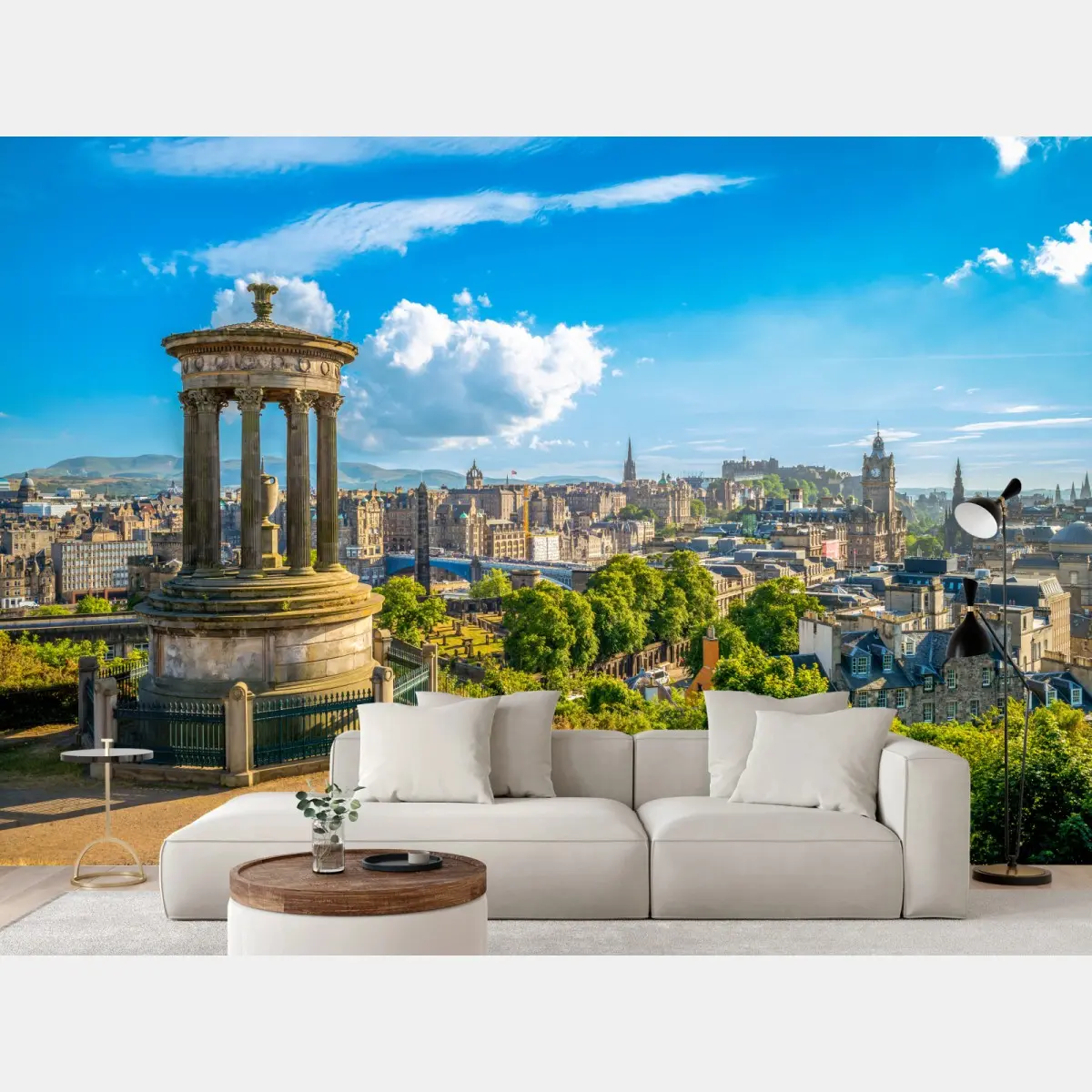 Fototapete Edinburgh skyline vom Calton Hill – Pixers®