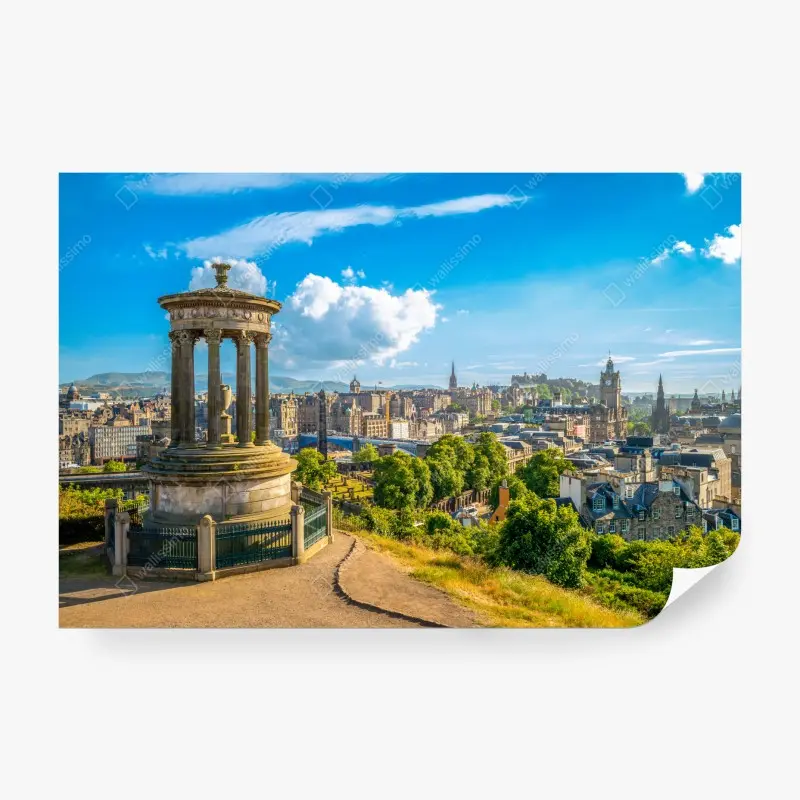 Fototapete Edinburgh skyline vom Calton Hill
