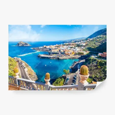 Fototapete Garachico küstenpanorama, Teneriffa – Pixers®