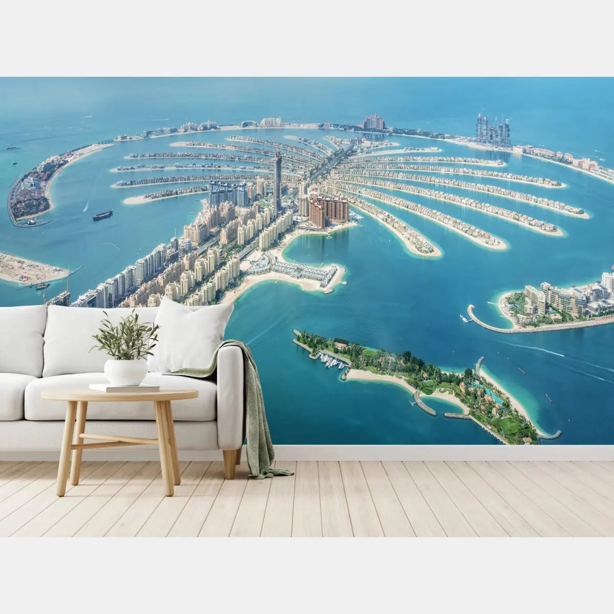 Fototapete luftaufnahme von Palm Jumeirah, Dubai – Pixers®