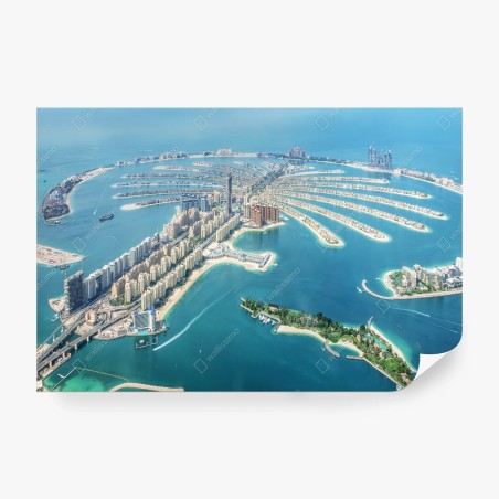 Fototapete luftaufnahme von Palm Jumeirah, Dubai – Pixers®