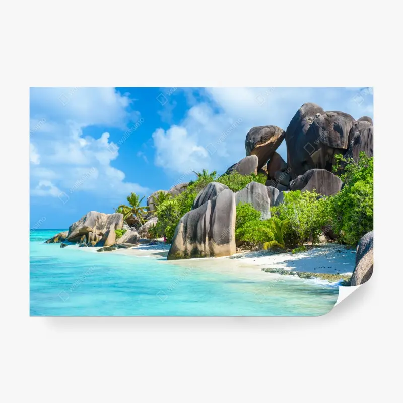 Fototapete strand Anse Source d'Argent, La Digue