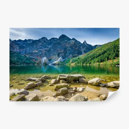 Fototapete Morskie Oko smaragdsee in Tatra – Pixers®