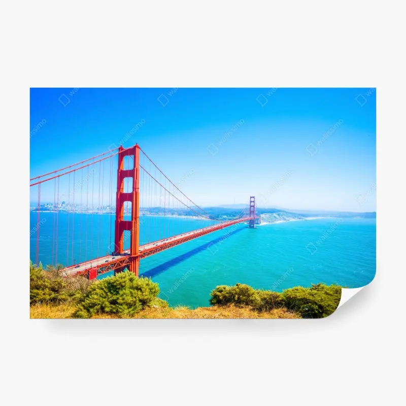 Fototapete Golden Gate Bridge über der bucht von San Francisco