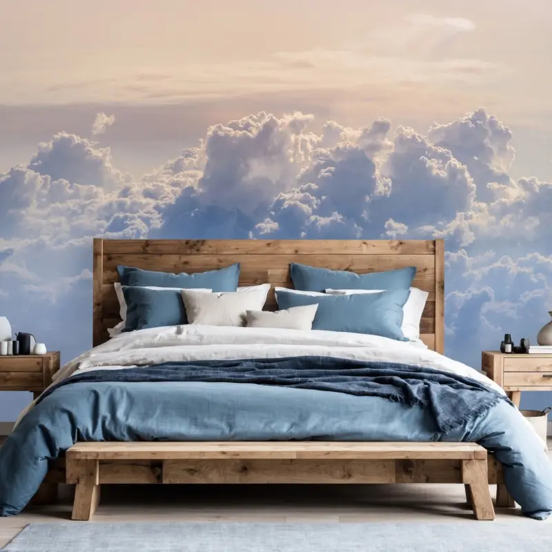 Fototapete sanfte wolken über dem blauen himmel