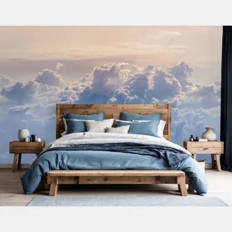 Fototapete sanfte wolken über dem blauen himmel – Pixers®