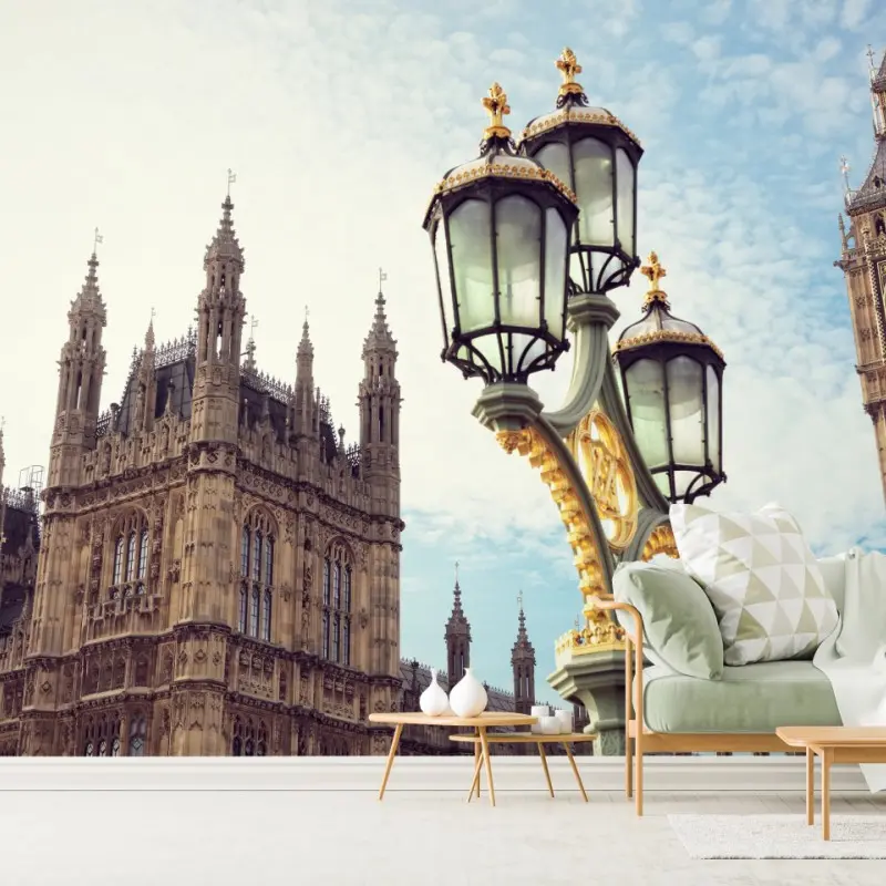 Fototapete Big Ben und Westminster-Palast in London