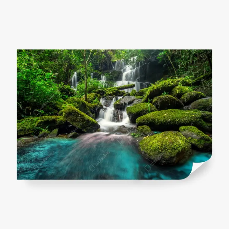 Fototapete ruhiger wasserfall in Phu Tub Berk, Thailand