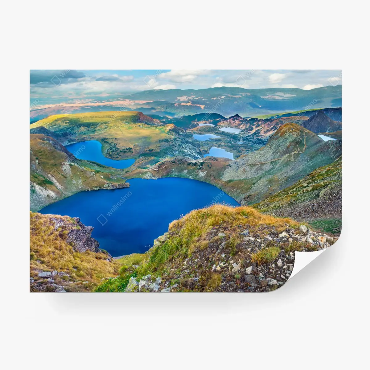 Fototapete alpine blaue seen panorama – Pixers®