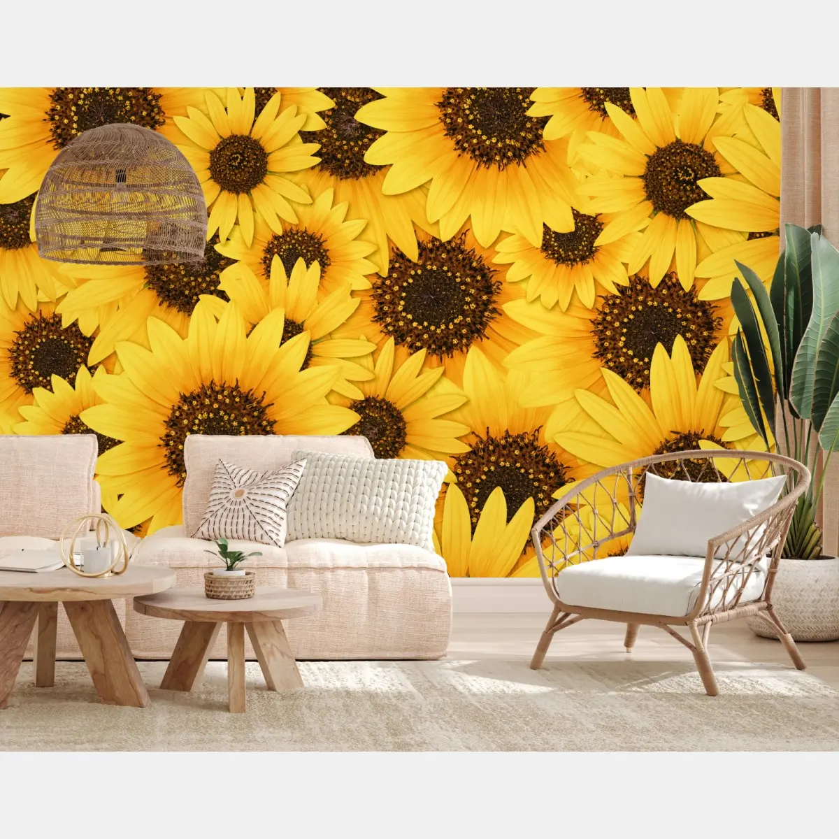 Fototapete goldene sonnenblumen – Pixers®