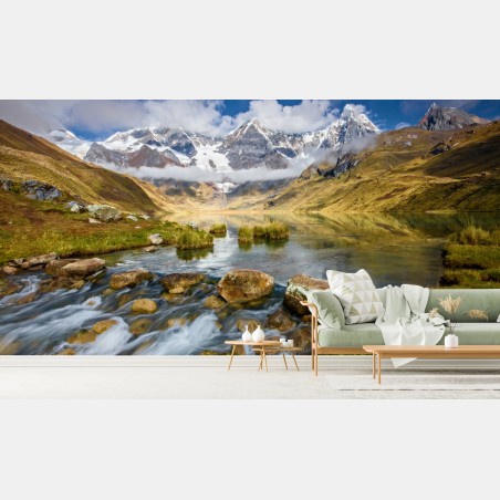 Fototapete majestätischer alpensee – Pixers®