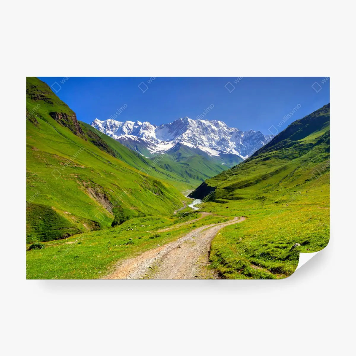 Fototapete majestätischer blick auf Shkhara von Ushguli – Pixers®
