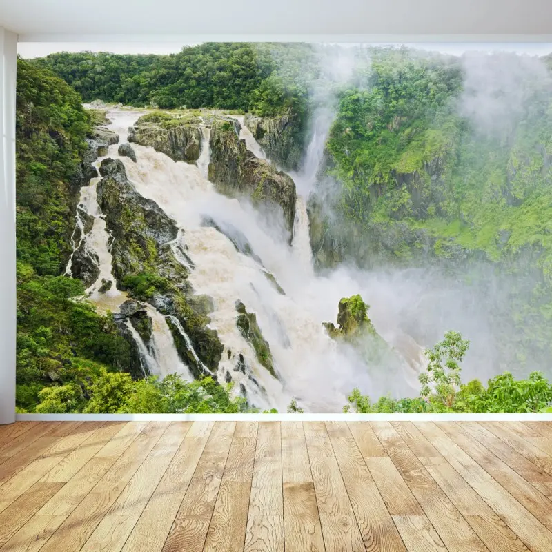 Fototapete wasserfall Barron Falls im regenwald