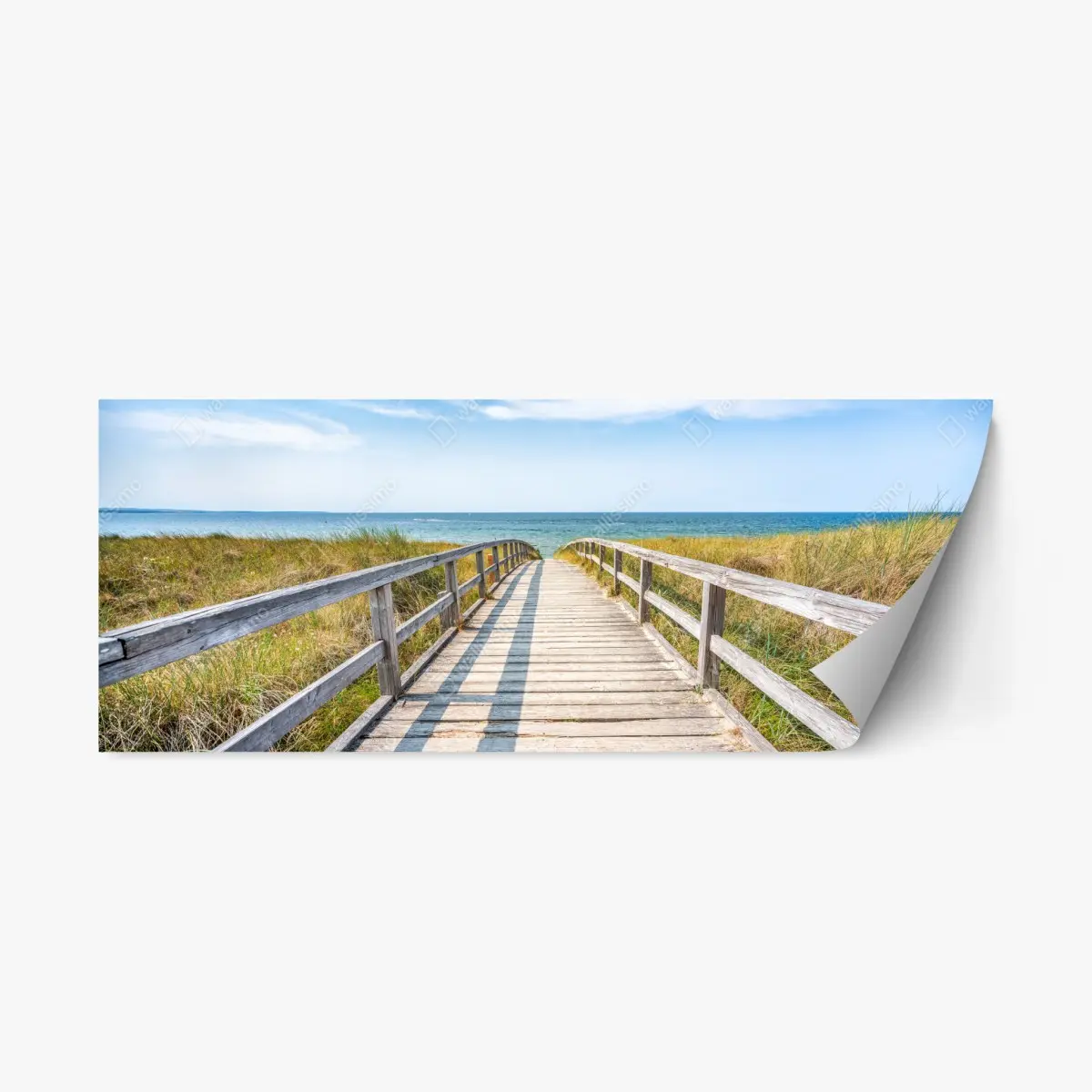 Repositionierbarer Aufkleber steg zum meer – Pixers®