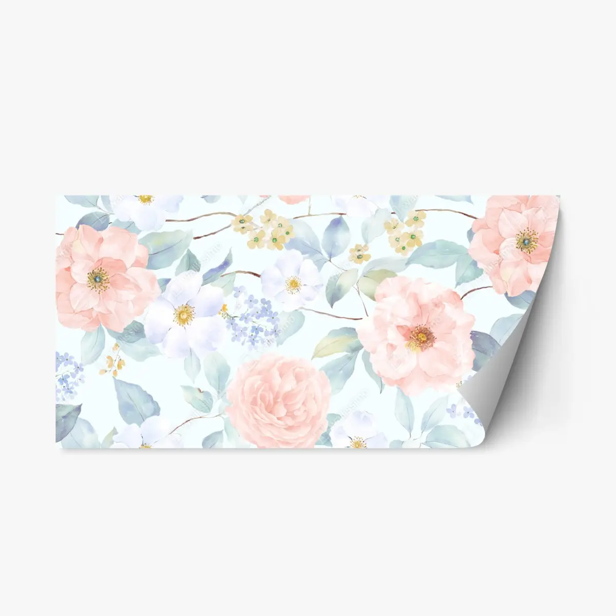 Repositionierbarer Aufkleber zarte pastellblumen in aquarell – Pixers®