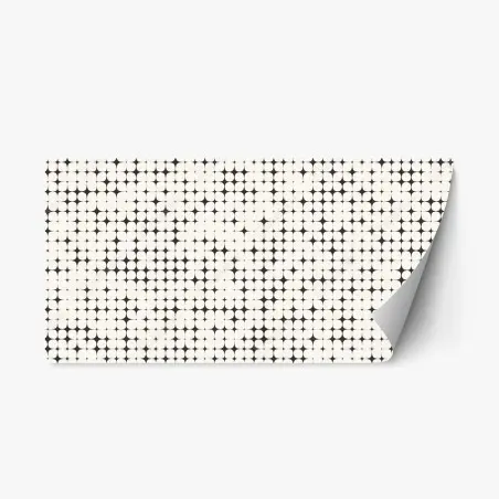 Repositionierbarer Aufkleber monochromes geometrisches punktmuster – Pixers®