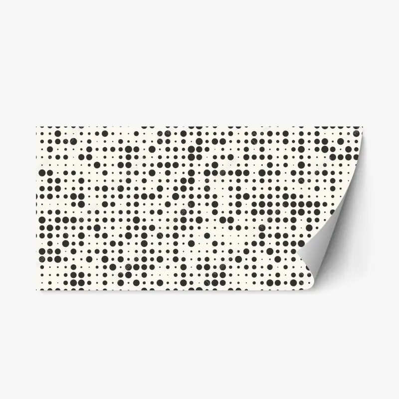 Repositionierbarer Aufkleber minimalistisches punktmuster