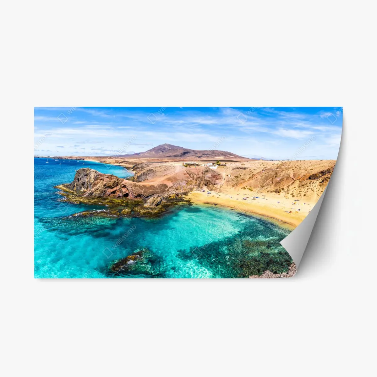 Repositionierbarer Aufkleber türkisbucht bei Papagayo – Pixers®