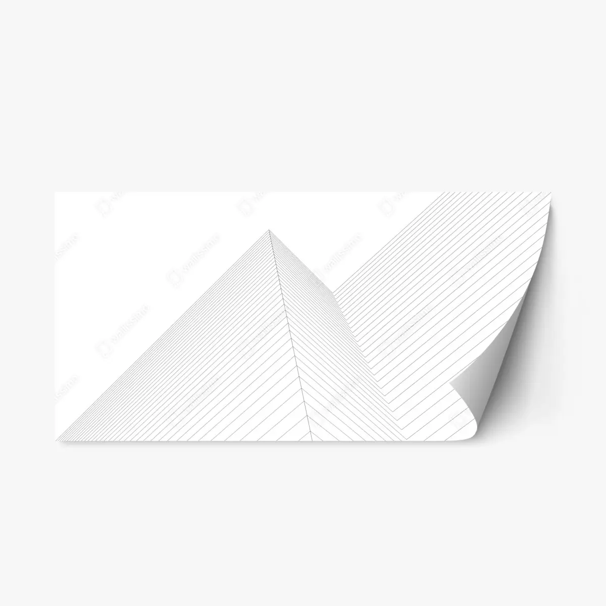Repositionierbarer Aufkleber geometrische architekturlinien – Pixers®