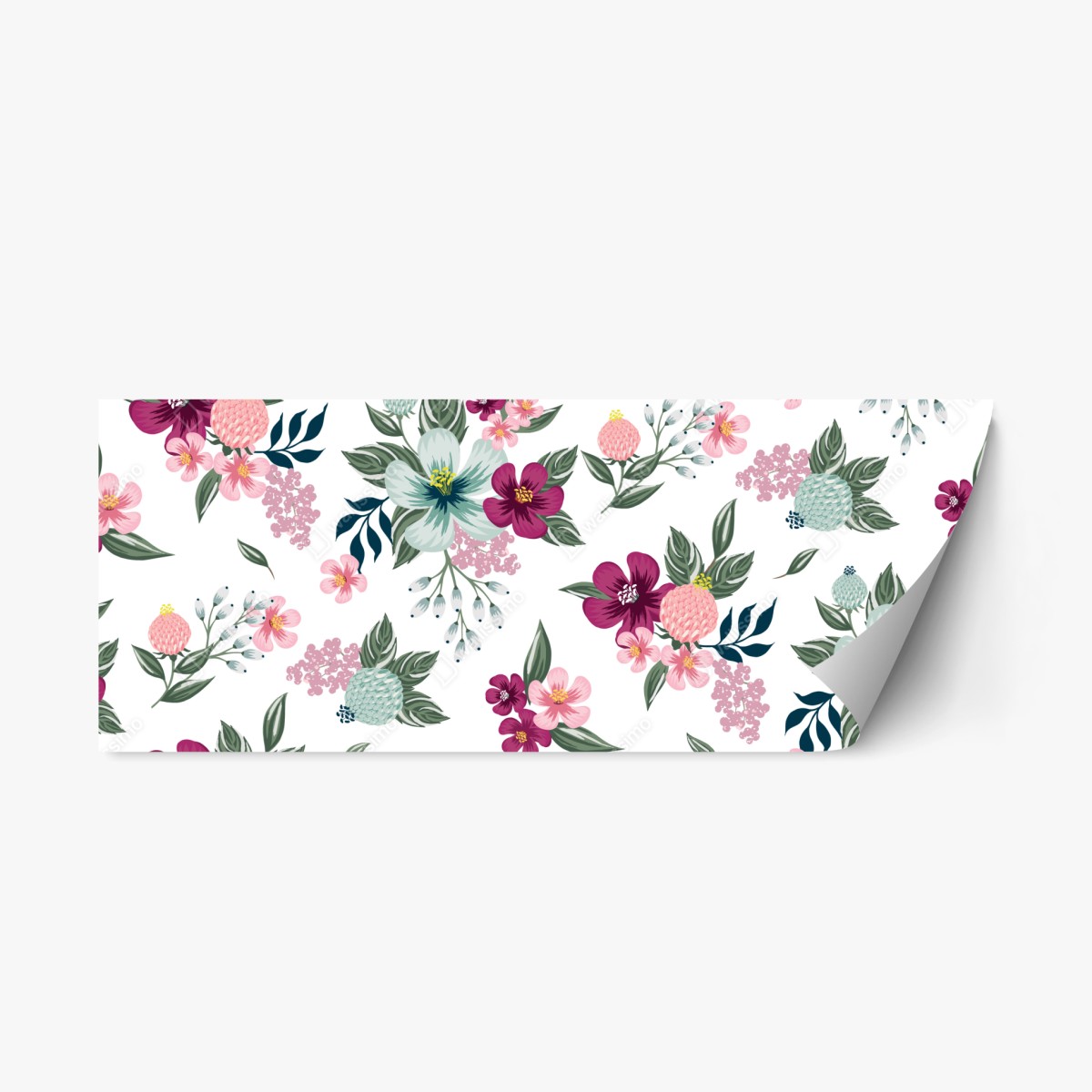 Repositionierbarer Aufkleber pastell blumenmuster – Pixers®