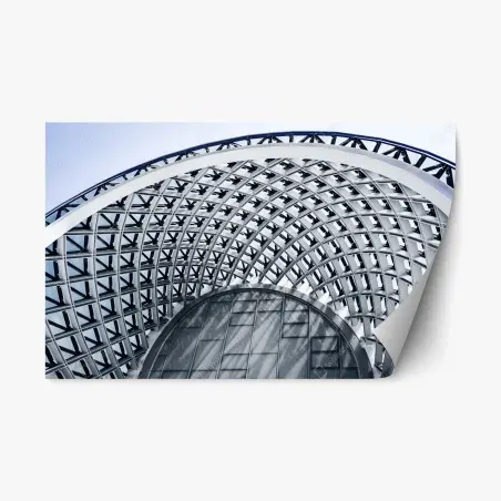 Repositionierbarer Aufkleber geometrischer bogen moderner architektur – Pixers®