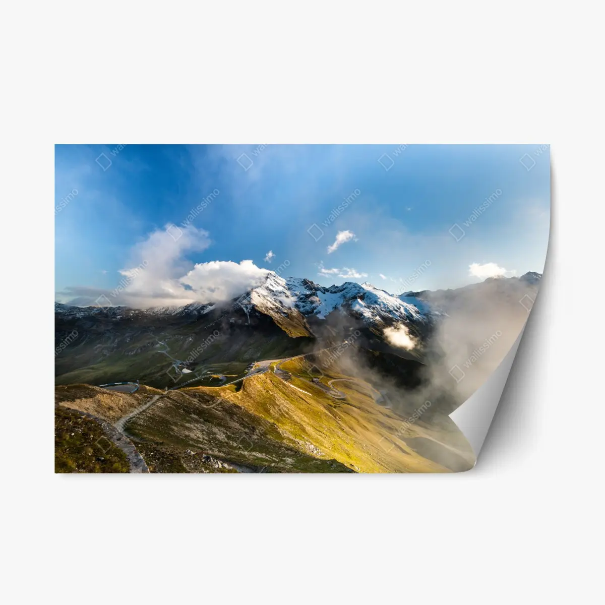 Repositionierbarer Aufkleber Grossglockner panoramastraße in den Alpen – Pixers®